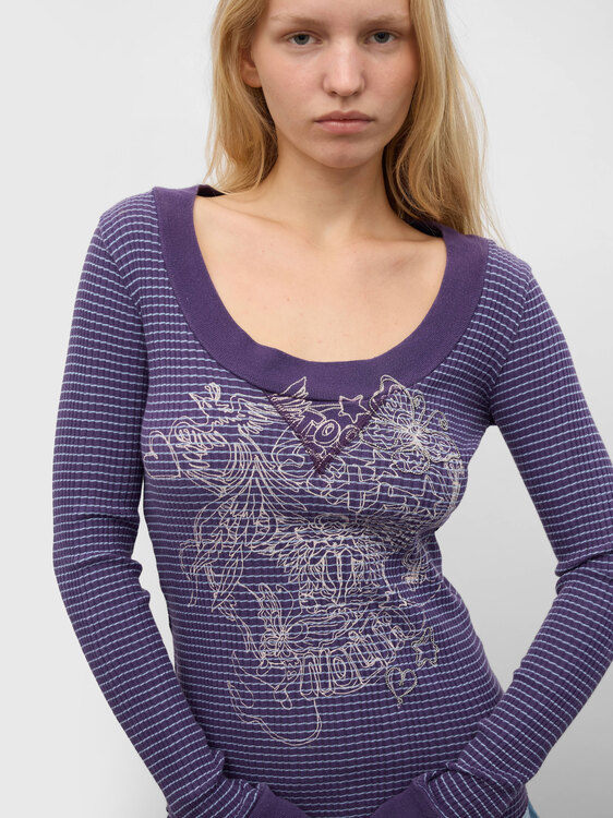 Nolita Rib Cotton Logo T-Shirt 