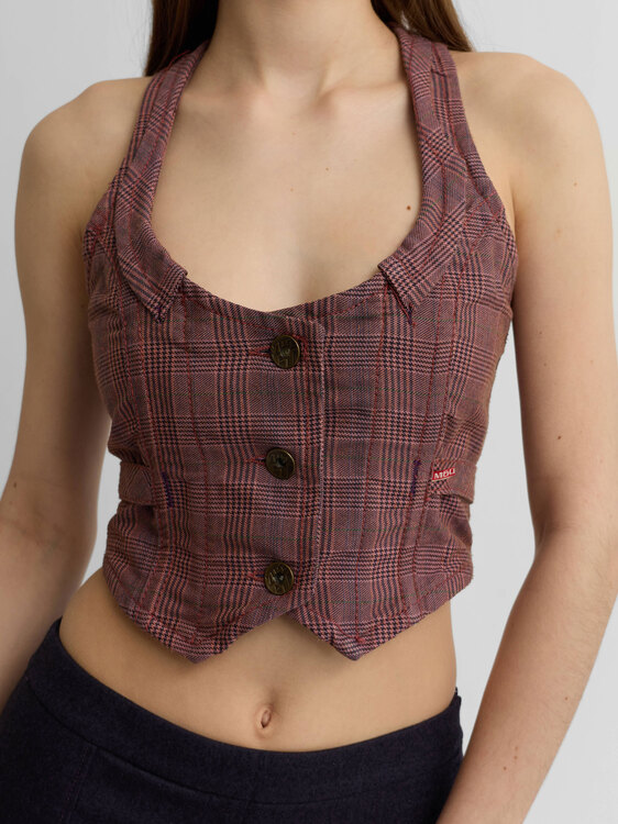 Miss Sixty Tweed Bustier 