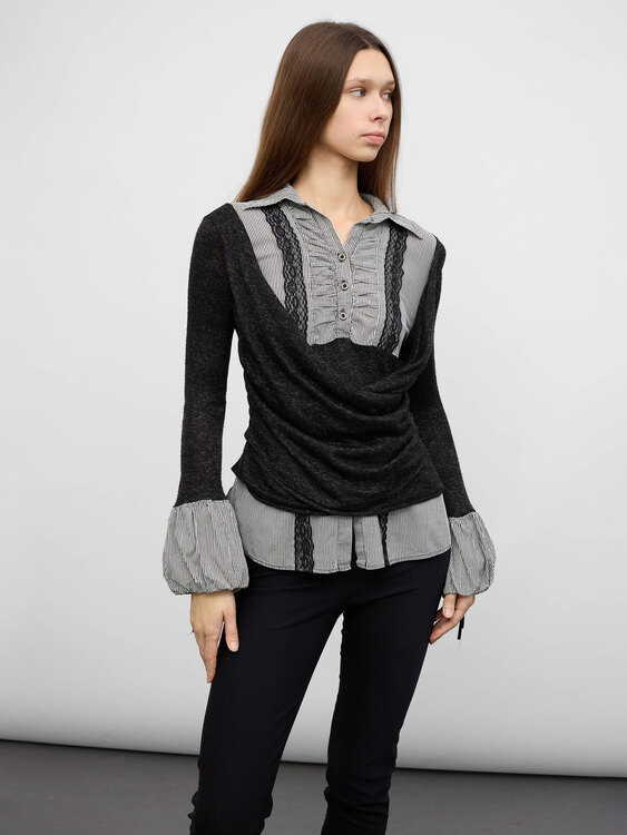 Integrated Shirt Jumper 