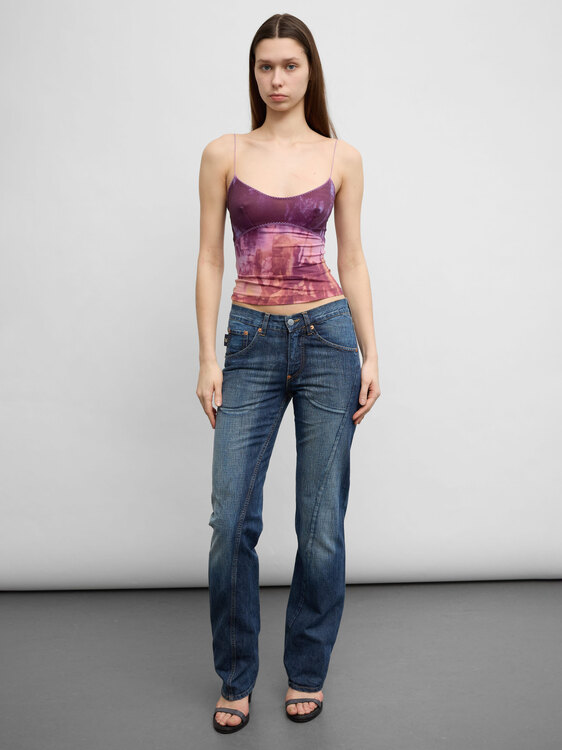 Michiko Koshino Twisted Leg Jeans 