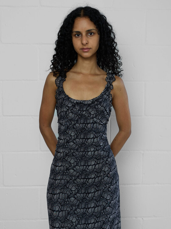 Rifat Ozbek Mesh Dress 