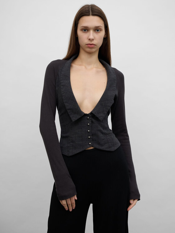 Cop Copine Lace-Up Blazer 