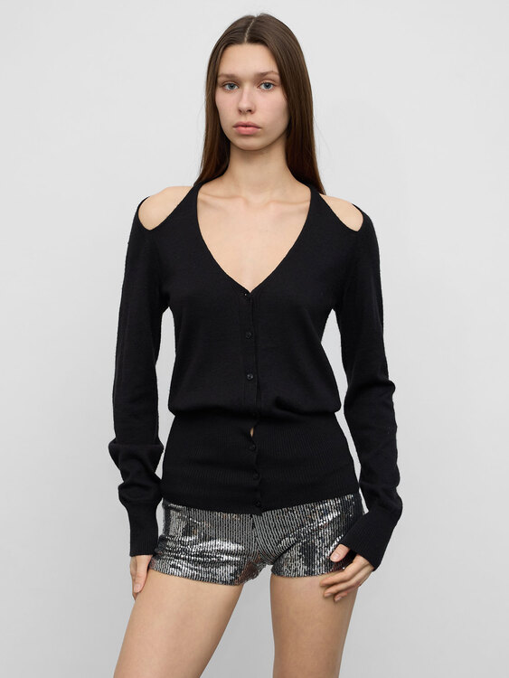 Miss Sixty Cold Shoulder Cardigan 