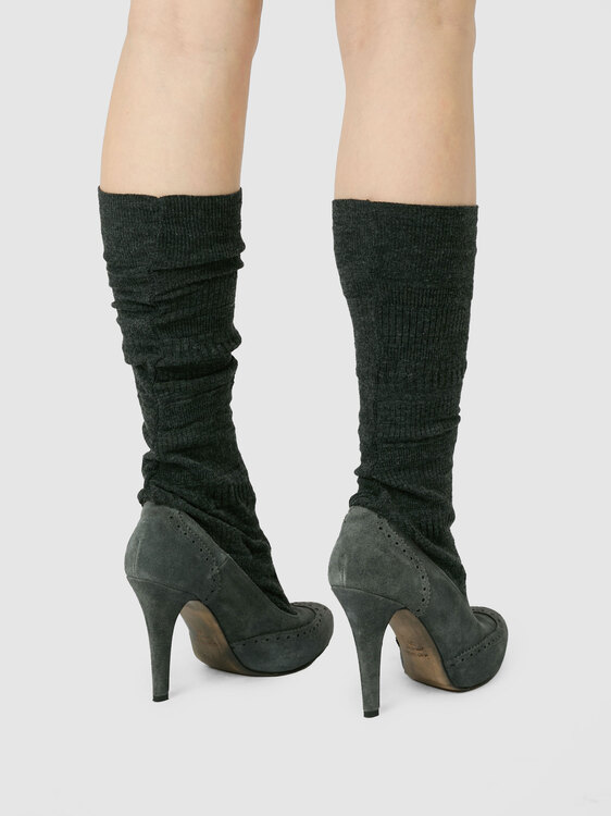 Ermanno Scervino Suede Sock Heels 