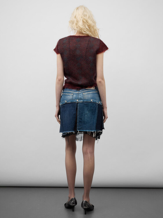 Michiko Koshino Denim Skirt 