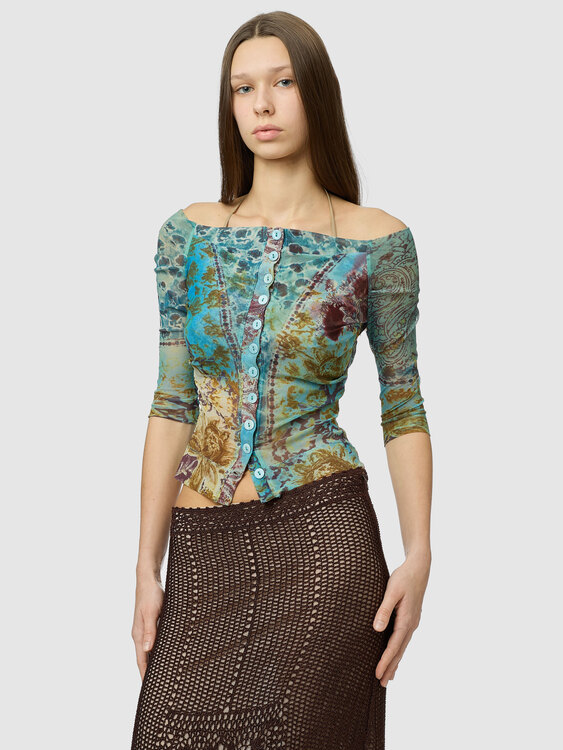 Plein Sud Mesh Cardigan 