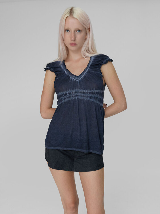 Fornarina Washed Effect Knit Top 