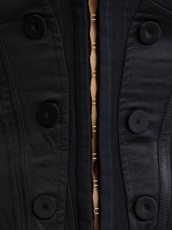 Black Deconstructed Blazer 