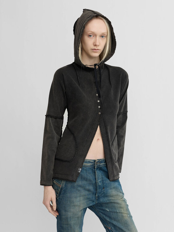 Cop Copine Acid Wash Hoodie 