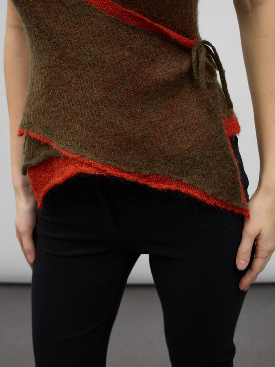 Double Layer Knitted Vest 