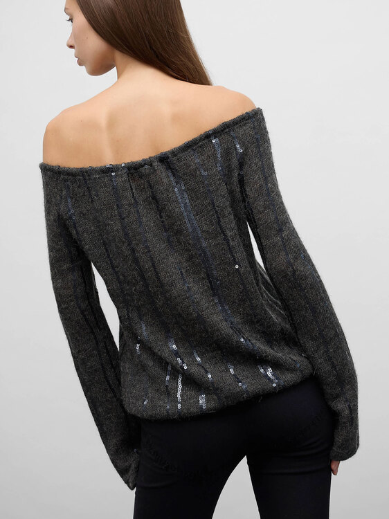 Plein Sud Off-Shoulder Jumper 