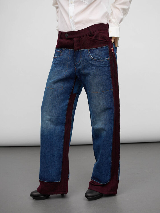 Gaultier Wool & Denim Trousers 