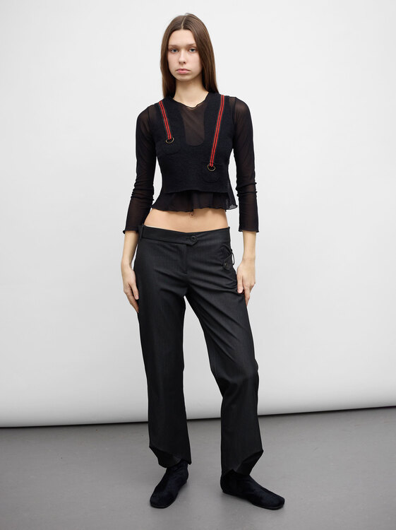 Cop Copine Fold Detail Trousers 
