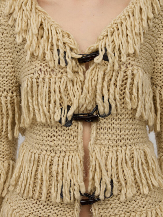 Anna Sui Fringed Cardigan 
