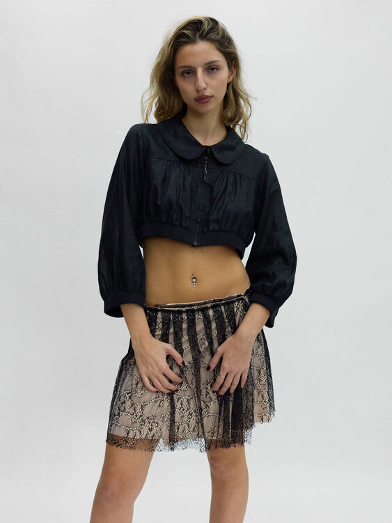 Cop Copine Black Cropped Jacket 