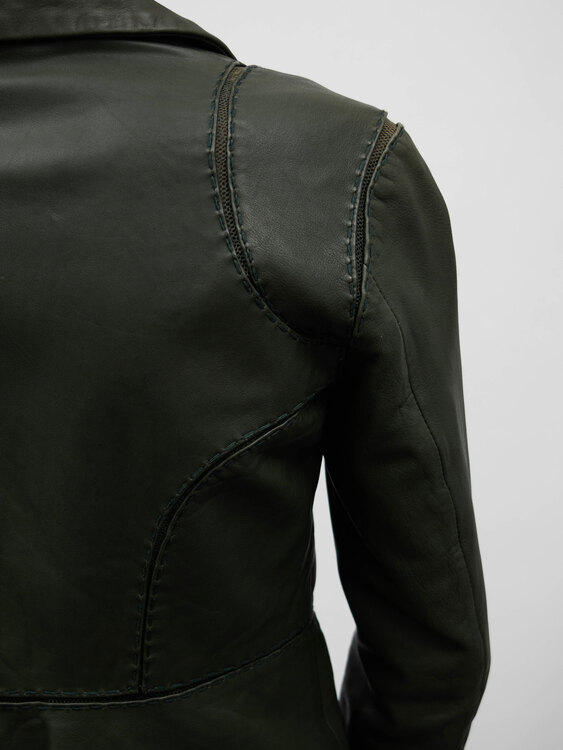 Mishiko Koshino Leather Jacket 