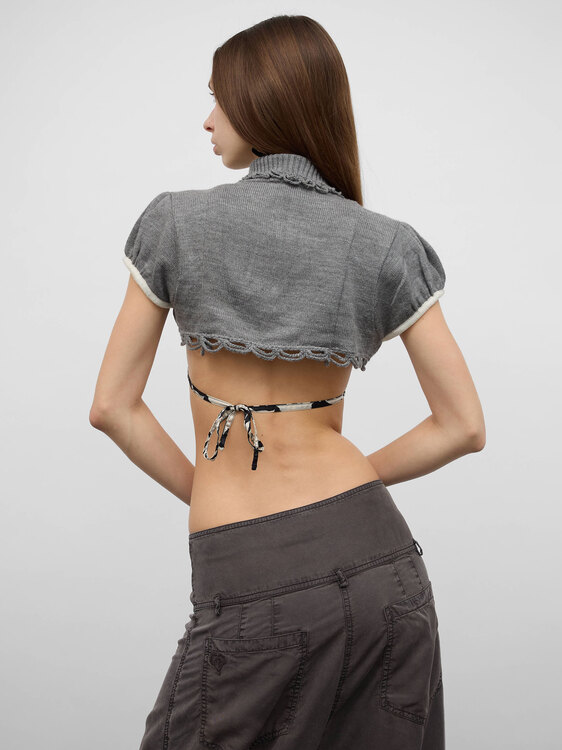 Gsus Cropped Cardigan 