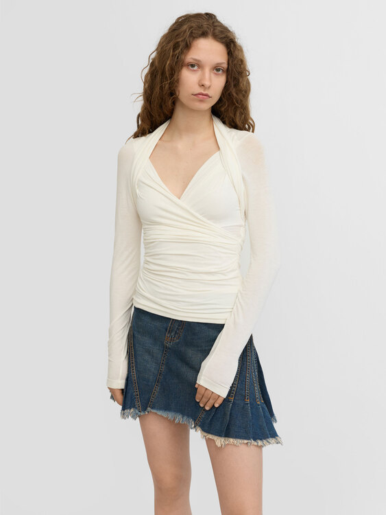 Plein Sud Draped Blouse 