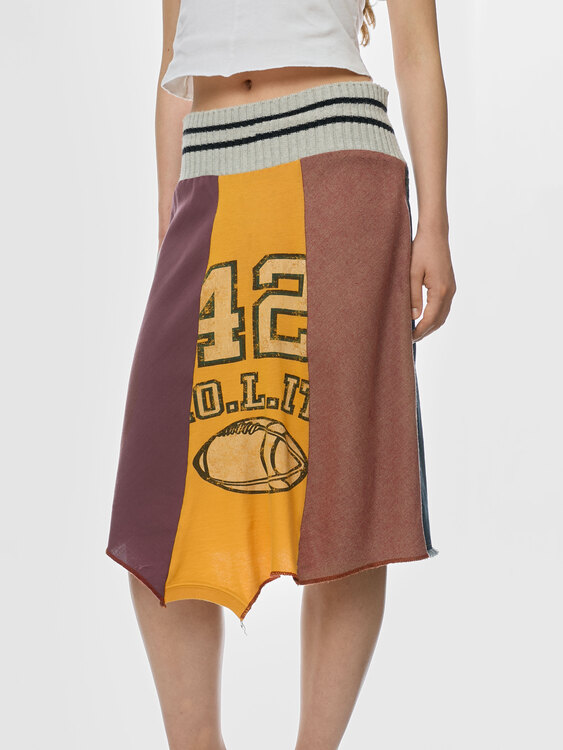 Nolita Patchwork Midi Skirt 
