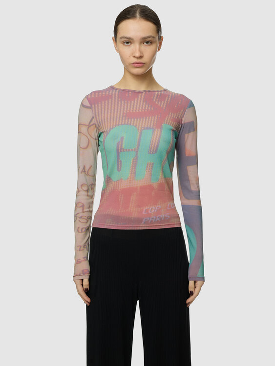 Cop Copine Graphic Print Top 