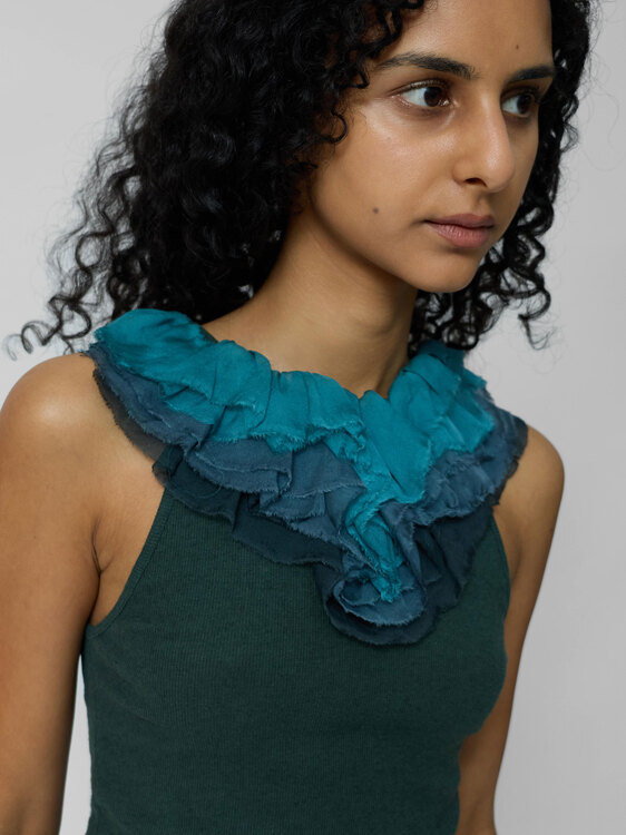 Ruffle Collar Top 