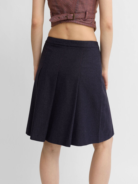 Miu Miu Wool Midi Skirt 