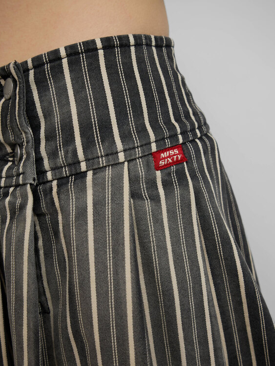 Miss Sixty Striped Mini Skirt 
