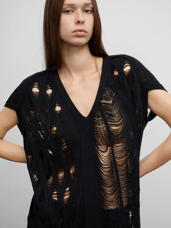 Alexander McQueen Open Knit Dress 