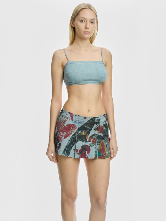 Miss Sixty Pleated Mini Skirt 