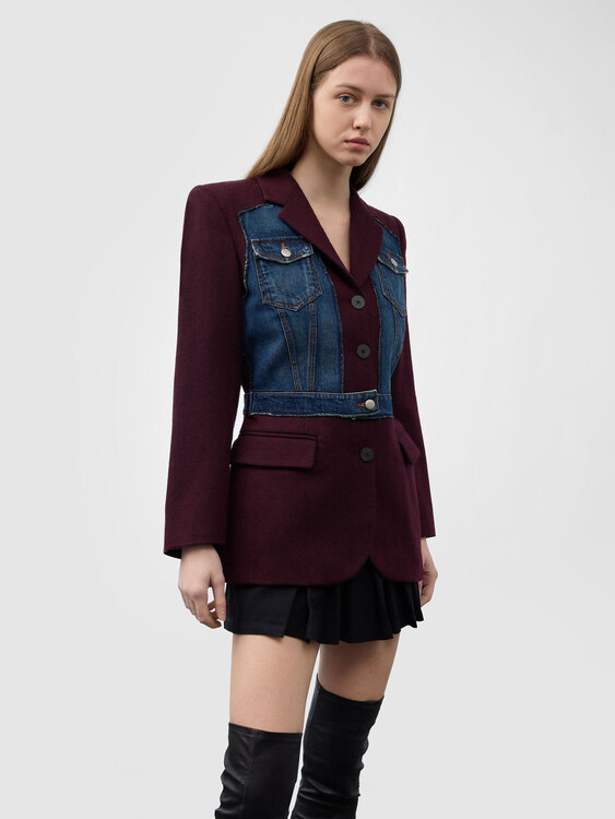 Gaultier Wool And Denim Blazer 