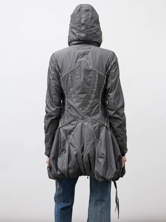 Girbaud Metallic Grey Nylon Jacket 
