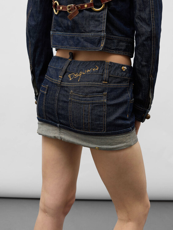 Dsquared² Denim Mini Skirt 