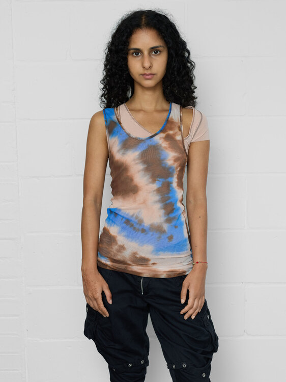 Plein Sud Double Layer Mesh Top 