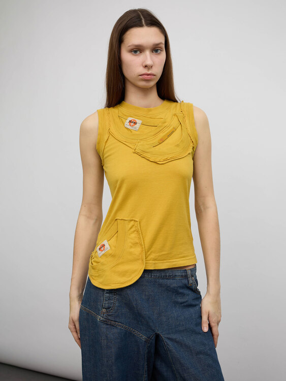 Michiko Koshino Deconstructed Tank Top 