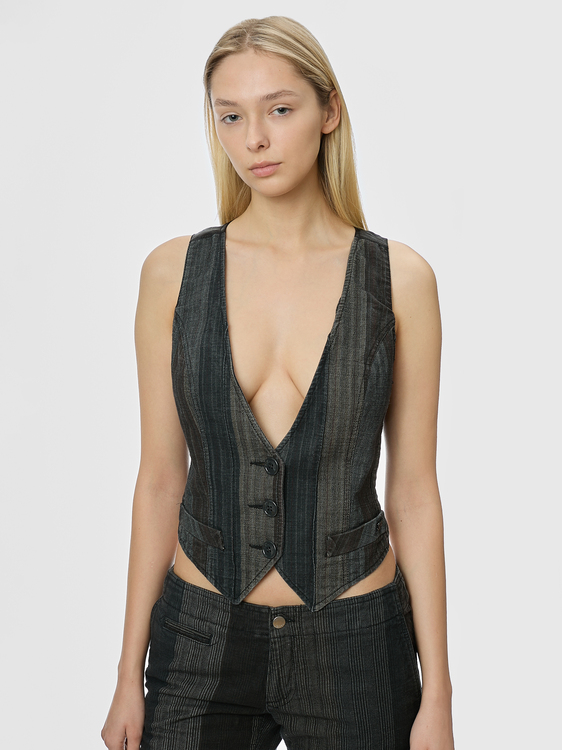 Miss Sixty Striped Vest 