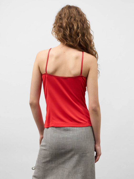 Extē Red Bustier Top 
