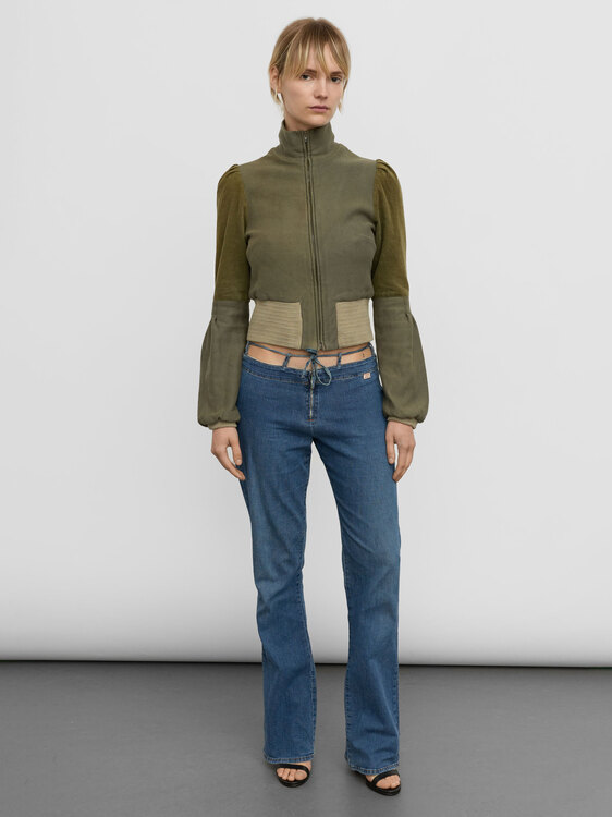 Michiko Koshino Light Zip-Up Jacket 