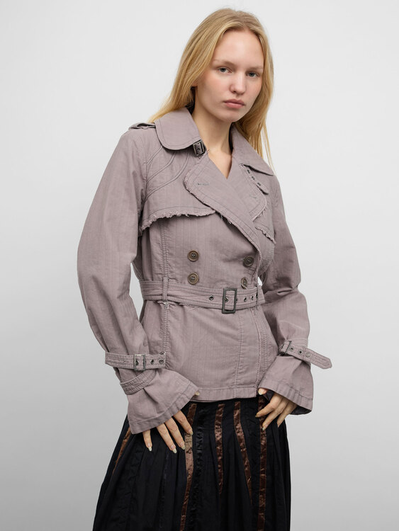 Grey Lavender Twill Jacket 