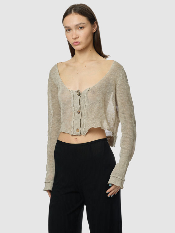Sarah Pacini Cropped Cardigan 
