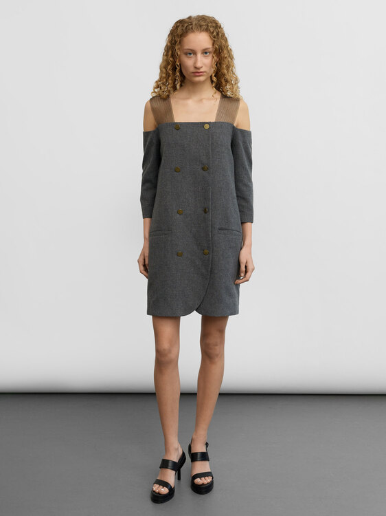 Ann-Sofie Back Deconstructed Blazer Dress 