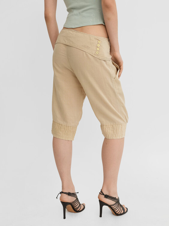 Killah Beige Ramie Shorts 