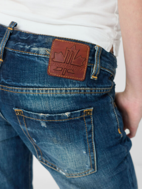 Dsquared² Distressed Low Rise Jeans 