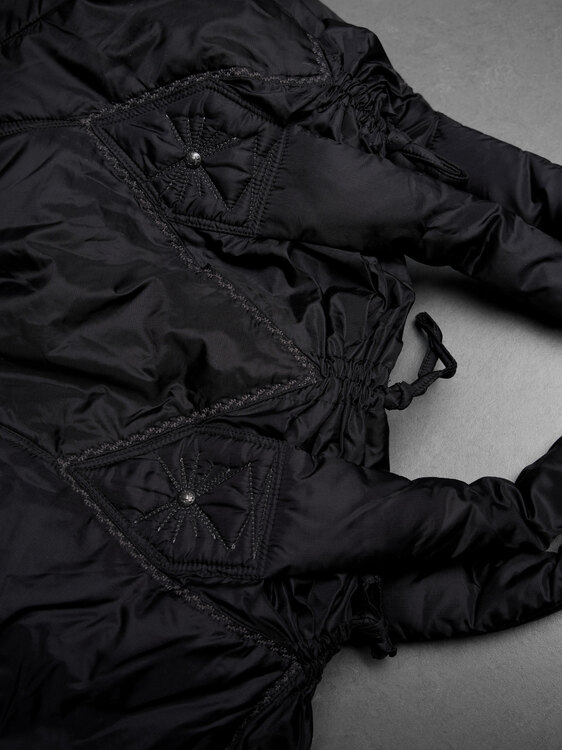 Girbaud Nylon Patchwork Puffer Bag 