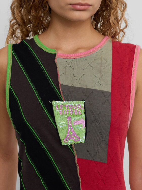 Custo Barcelona Patchwork Top 