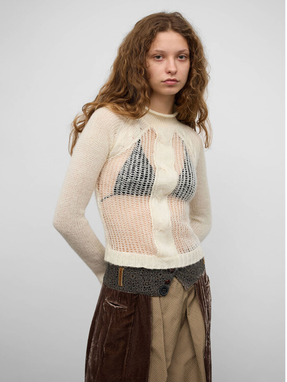 DKNY Open Knit Jumper 