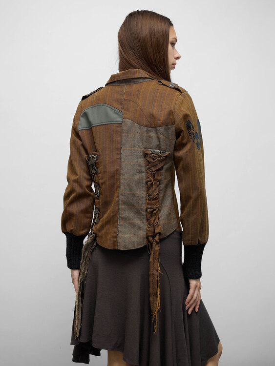 Sabotage Brown Twill Jacket 