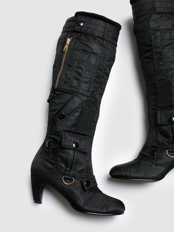 United Nude Black Nylon Boots 