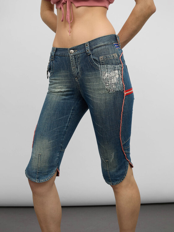 CNC Denim Capri Pants 