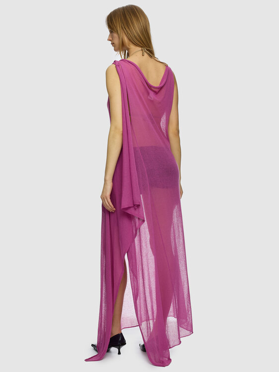 Sarah Pacini Draped Wrap Dress 