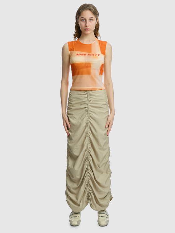 Gathered Maxi Skirt 